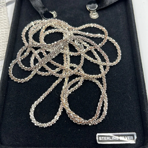 Massive Vintage Italian 925 Milor Diamond Cut Sterling Silver Rope Chain - Picture 7 of 9